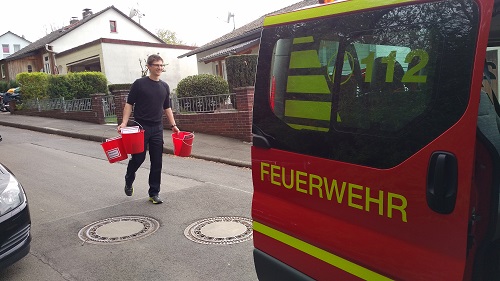 Eimer werden verteilen